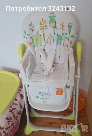 Детско столче за хранене Moni, снимка 7 - Столчета за хранене - 49720707