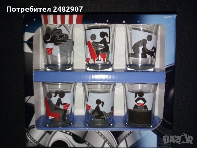 Комплект забавни чаши - 6 бр. 