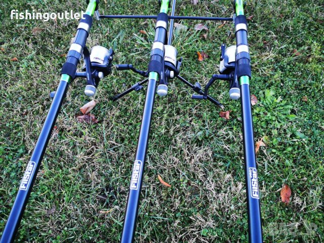 Шарански комплект Filstar. 3 въдици и 3 макари с корди, снимка 7 - Въдици - 43104742