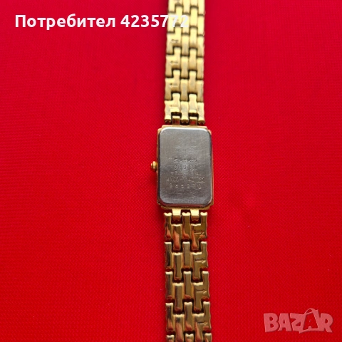 SEIKO Оригинален кварцов позлатен винтидж часовник. , снимка 4 - Дамски - 53400988