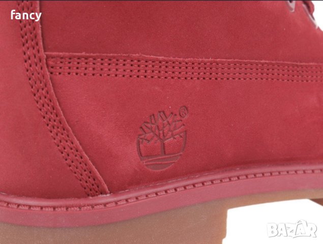 Червени кожени боти Timberland Premium , снимка 7 - Дамски боти - 44106197