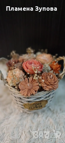 Ръчно изработени соеви свещи с аромат, снимка 3 - Декорация за дома - 53292667