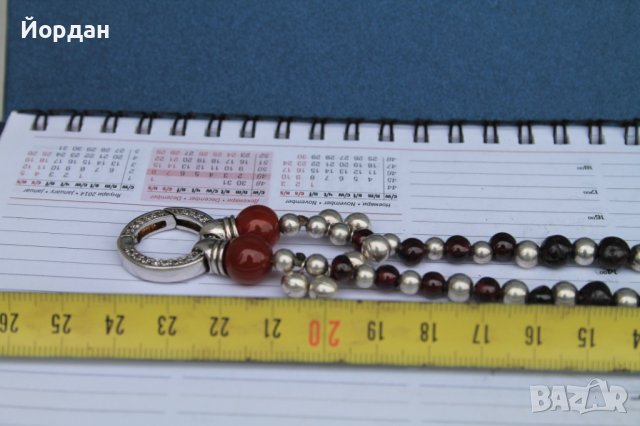 Дизайнерски накит/гердан-сребро,гранат,карнеол, снимка 16 - Колекции - 40486029