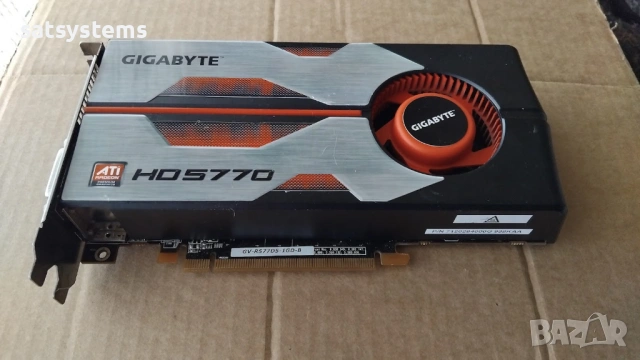 Видео карта ATi Radeon Gigabyte HD 5770 1024MB GDDR5 128bit PCI-E, снимка 5 - Видеокарти - 53428290