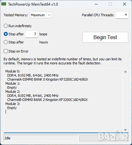 RAM Kingston FURY Beast 16GB(2x8GB) DDR4 3200MHz CL16, снимка 4 - RAM памет - 53376914