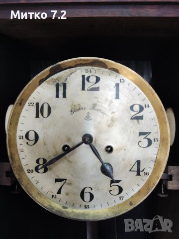 Немски стенен часовник 'Gustav Becker, снимка 8 - Антикварни и старинни предмети - 43379621