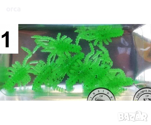 Силиконово раче/паяче OSAKO KRAB-SPYDER – 3 см, 8 броя, универсална примамка, снимка 6 - Такъми - 38379557