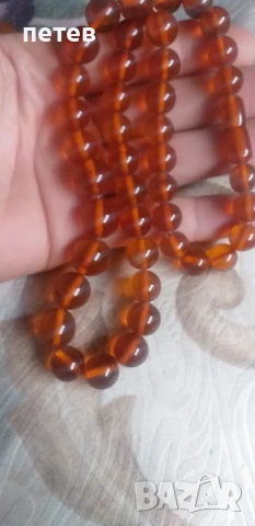 Кехлибарен гердан., снимка 2 - Антикварни и старинни предмети - 53061698