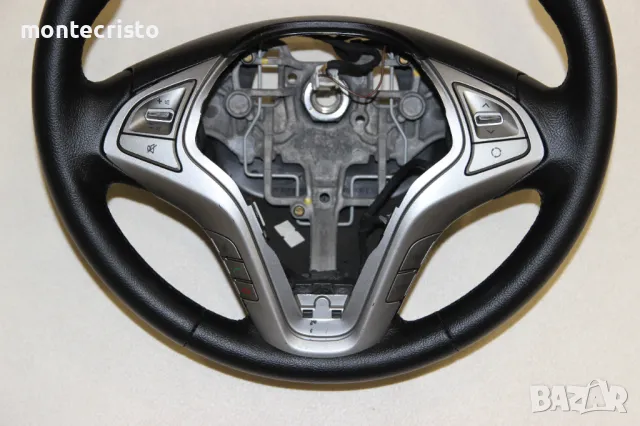 👌Безупречен Кожен волан Hyundai ix20 (2010-2015г.) мултифункционален Хюндай IX 20, снимка 3 - Части - 49900073