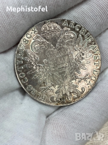1 Талер 1780 г Мария-Терезия /съвременен restrike/, Австрия - сребърна монета, UNC