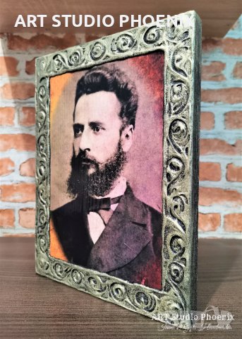 Портрет на Христо Ботев, снимка 3 - Картини - 37081024