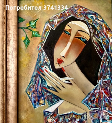 „Знак от небето“, снимка 2 - Картини - 52327943