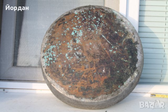 Стара медна тава за баница, снимка 8 - Антикварни и старинни предмети - 38476739