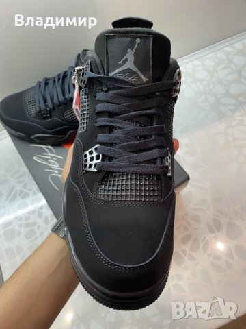 Jordan 4 Retro Black Cat Мъжки/Дамски Кецове 36-47EUR, снимка 8 - Кецове - 37444395