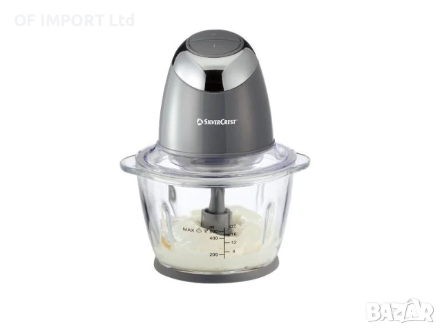 Мултифункционален Кухненски Чопър със Стъклена Кана SILVERCREST 500W, снимка 10 - Чопъри и пасатори - 52386427