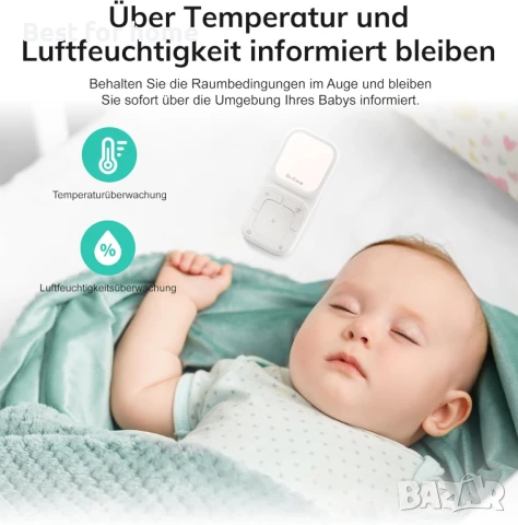 Преносим бебешки аудио монитор и звукова машина Dr.Care NeoGo , снимка 3 - Бебефони - 51052976