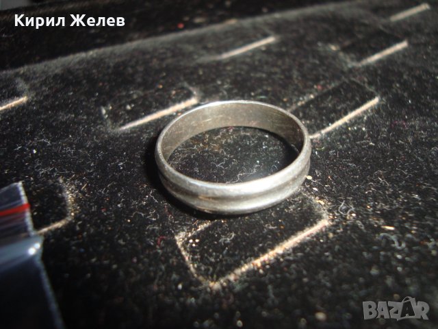 ХАЛКА с РЪЧНО ГРАВИРАН НАДПИС СИЛВИЯ СРЕБЪРНА или НЕРЪЖДАЕМА СТОМАНА МНОГО КРАСИВА УНИКАТ 19640, снимка 6 - Пръстени - 32577501