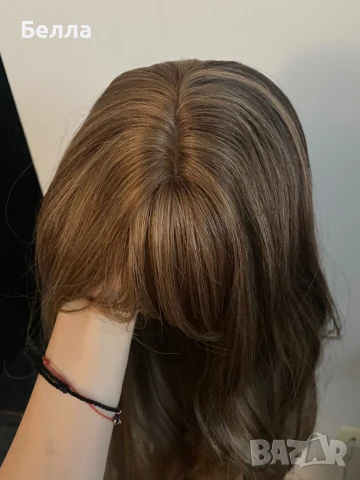 НОВА естествена перука! 100% високо качество, снимка 2 - Аксесоари за коса - 51056502