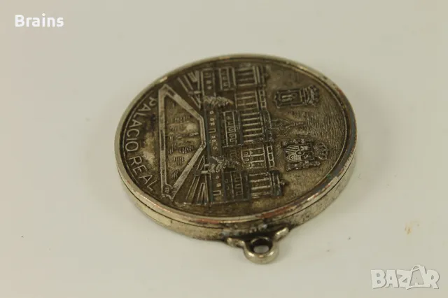 Стар Испански Посребрен Медал MADRID CIBELES, снимка 3 - Антикварни и старинни предмети - 49990438