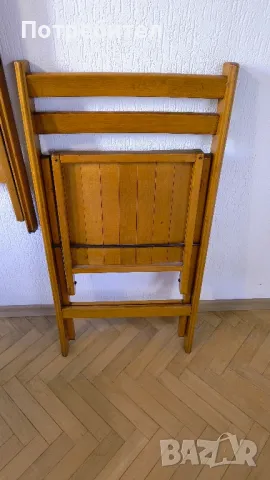 Сгъваеми столове - 8 броя, снимка 4 - Столове - 47631737
