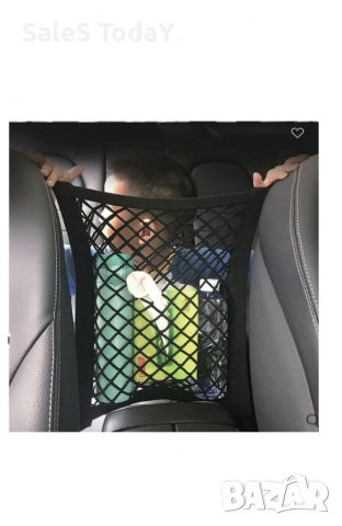 Органайзер за купе, мрежа за седалка, инсталира се между седалките на автомобила , снимка 2 - Аксесоари и консумативи - 39629930
