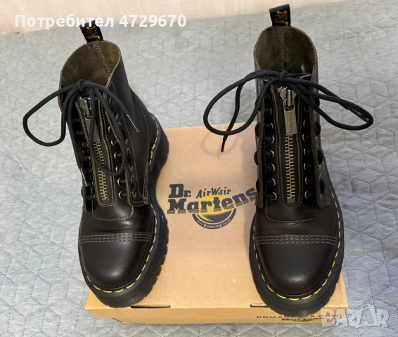 Боти Dr. Martens Sinlar, Dark Toupe, Orleans, снимка 5 - Дамски боти - 53376471