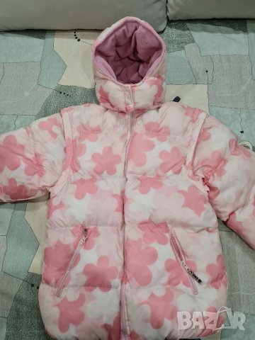 Зимно яке в розово и бяло, снимка 8 - Якета - 35077429
