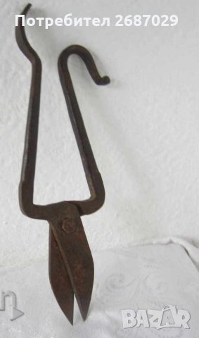  стар инструмент кована  ножица за ламарина, снимка 2 - Други инструменти - 28946789