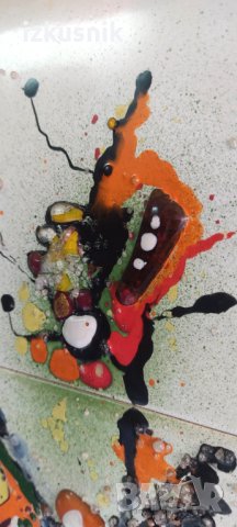 Красив триптих на фаянс, от 70-те години, снимка 6 - Пана - 43570440