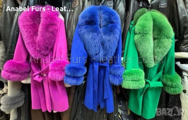 Дамски палта с подплата от вълна и естествен косъм от лисица /алпака/, снимка 15 - Палта, манта - 35510380