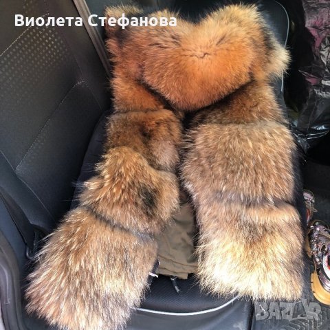 парка естествена лисица ракун косъм, снимка 6 - Палта, манта - 27196014