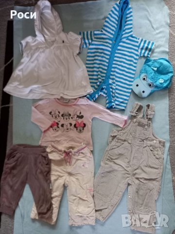 Лот дрешки за момиченце 3-6 месеца, 68 размер. Гащеризонче, рокля и други, снимка 1 - Бебешки гащеризони - 36628877