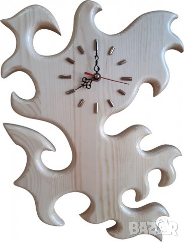 Стенни часовници, дървен стенен часовник, снимка 14 - Стенни часовници - 20415671
