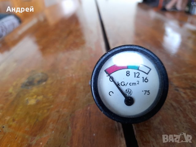 Стар манометър #7, снимка 2 - Антикварни и старинни предмети - 37931075