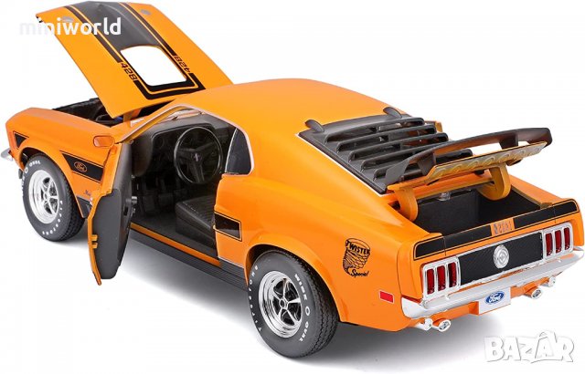Ford Mustang Mach 1970 - мащаб 1:18 на Maisto Special Edition моделът е нов в кутия, снимка 3 - Колекции - 38204893