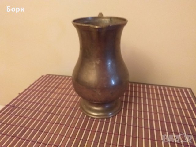 Месингова кана Германия, снимка 5 - Антикварни и старинни предмети - 27473364