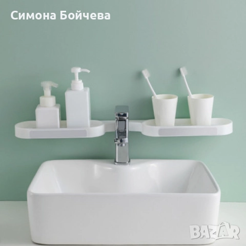 Въртяща се стойка за баня без пробиви, снимка 5 - Други стоки за дома - 52806068