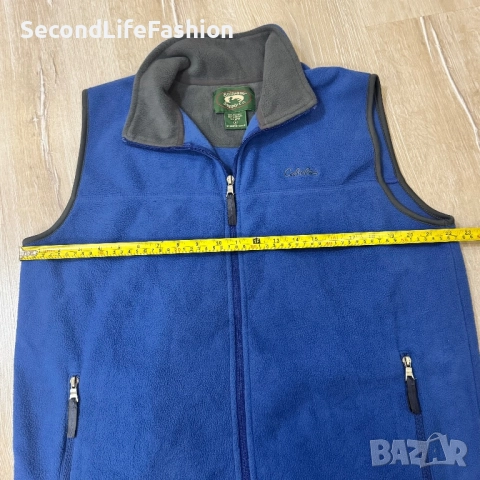 Мъжки поларен  елек Cabela's Stillwater Supply Co. размер M син., снимка 3 - Якета - 52450952