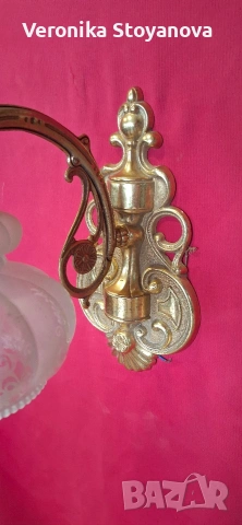 Старинен аплик, снимка 3 - Лампи за стена - 53028926