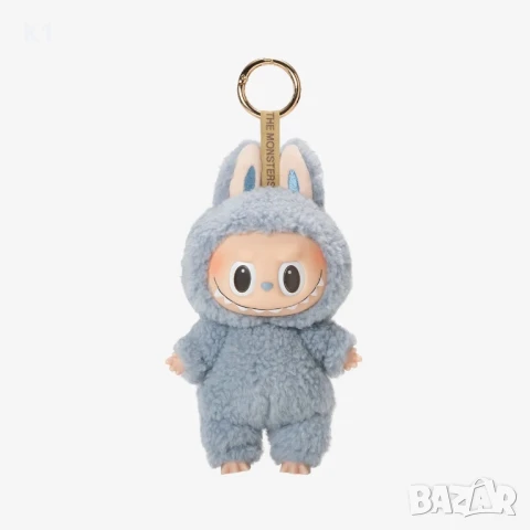 Labubu Син цвят Exciting Macaron Sea Salt Coconut, Лабубу ключодържател 17см, снимка 2 - Плюшени играчки - 51373390