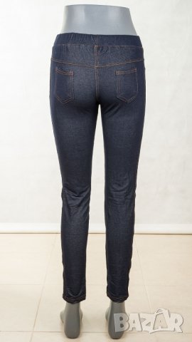 Тъмносин джегингс 200 DEN марка Bas Bleu, снимка 6 - Клинове - 28650518