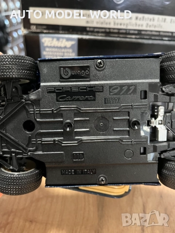 Нова метална колекционерска количка модел PORSCHE 996 1998г. 1:18, снимка 6 - Колекции - 52324181