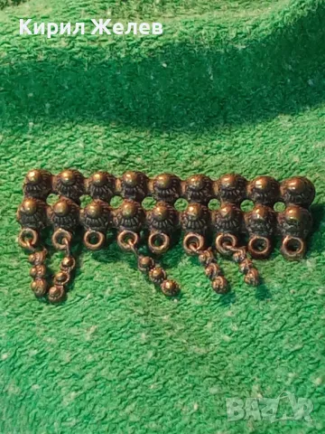 СТАРИННА АЖУРНА ЕТНОГРАФСКА МЕСИНГОВА БРОШКА НАКИТ УКРАШЕНИЕ За НОСИЯ КОЛЕКЦИЯ РЪЧНА ИЗРАБОТКА 44725, снимка 10 - Антикварни и старинни предмети - 46282506