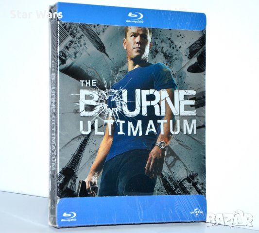 Steelbook Блу Рей Ултиматумът на Борн Blu Ray The Bourne Ultimatum, снимка 1 - Blu-Ray филми - 36810213