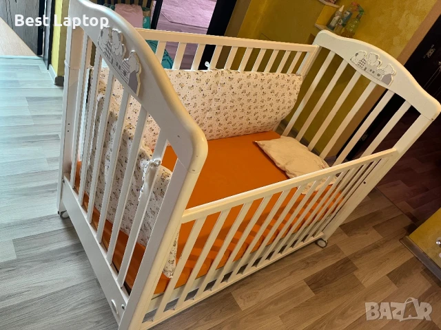 Бебешка кошара 120х70 италианска, снимка 4 - Кошарки - 51391661