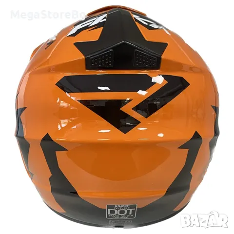 Детска крос каска 125- S - ORANGE, снимка 3 - Аксесоари и консумативи - 49975396