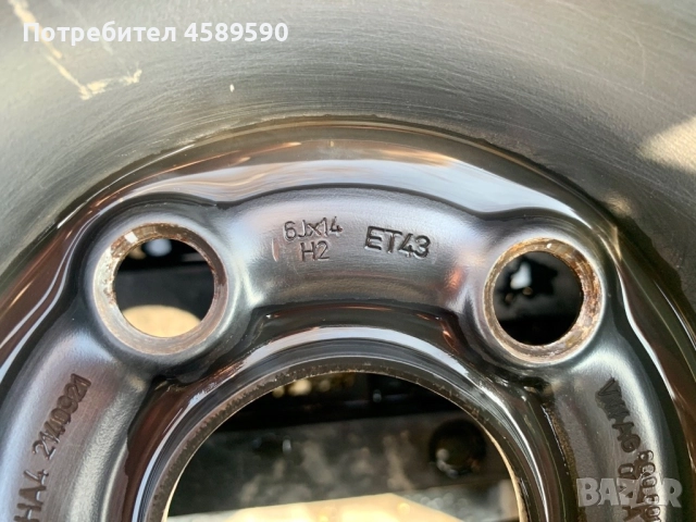 4бр.Оригинални железни джанти 14цола 5x100 за Vw,Skoda,Seat, снимка 12 - Гуми и джанти - 51803987