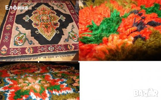 Изключително красив Губер (китеник, одеало, килим )- пъстър и колоритен,вълнен, с ярки, шарени, цвет, снимка 7 - Килими - 27450221