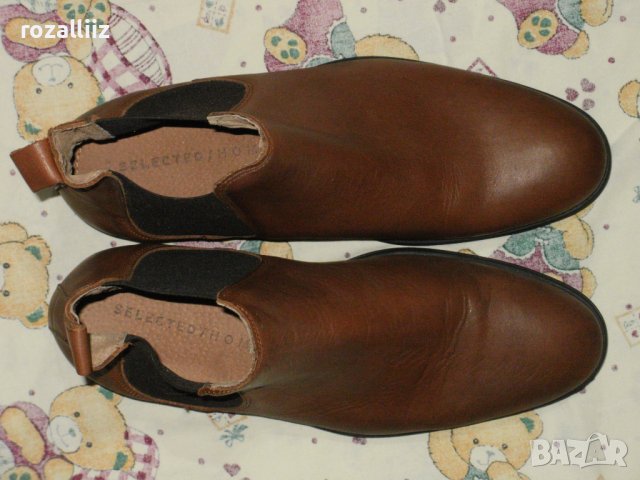 BLEND и SELECTED HOMME мъжки нови естествена кожа 42, снимка 9 - Мъжки боти - 43583881