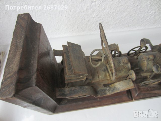  2 бр  стари автомобили ограничители за книги, букенд, bookend , снимка 10 - Статуетки - 28945870